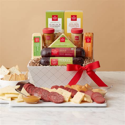 meat hickory farms gift baskets